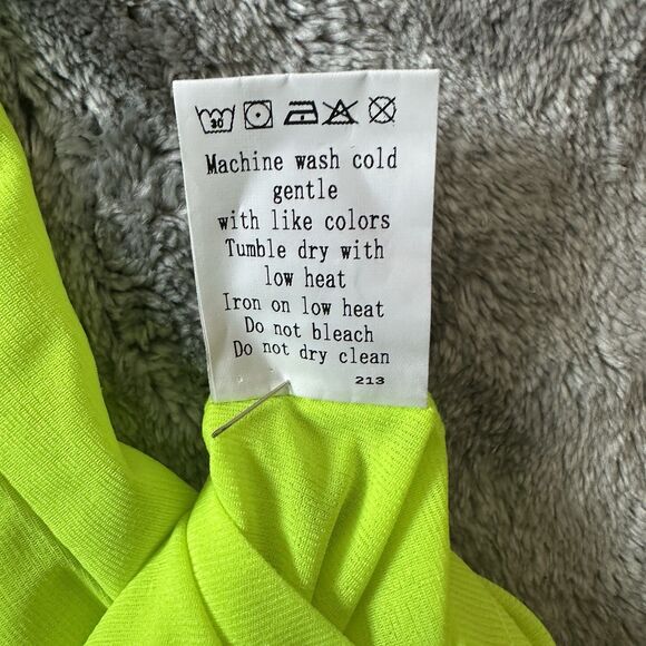 Folunsi Neon Green Cover Up/ Tunic Top Plus Size 4X -5X Embroidered‎ V Neck NWT - Picture 7 of 7